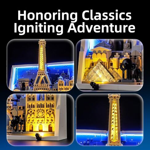 YEABRICKS LED Light for Lego-21064 Lego Architecture Paris – City of Love Building Blocks Model (Building Set NOT Included) in Saudi Arabia