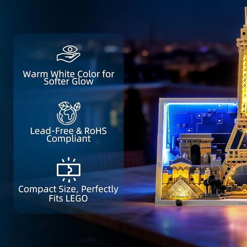 YEABRICKS LED Light for Lego-21064 Lego Architecture Paris – City of Love Building Blocks Model (Building Set NOT Included) in Saudi Arabia