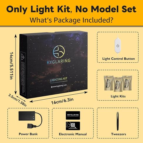 Kyglaring LED Light Kit Compatible with Lego at-at 75440 Building Blocks, Upgrade Touch Control & Dimming, Lights Only, Model Set Not Included, Touch Version in Saudi Arabia