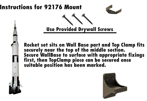 Vertical Wall Mount for Lego 92176 NASA Apollo Saturn V in Saudi Arabia
