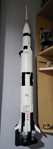 Vertical Wall Mount for Lego 92176 NASA Apollo Saturn V in Saudi Arabia