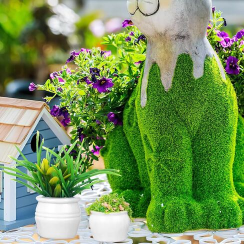 STOBOK 13Pcs Miniature Dollhouse Plant Flowers: Miniature Bonsai Plants Mini Artificial Potted Flower Fake Tiny Greenery Ornament Crafts for Doll House Furniture Home Decor, Random Color in Saudi Arabia