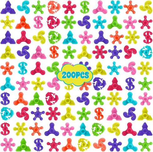 100 قطعة من ألعاب فيدجيت سبينر الصغيرة لتفضلات الحفلات، ألعاب فيدجيت كبيرة الحجم للأطفال البالغين، ألعاب حسية لتخفيف التوتر من أجل حشو سلة عيد الفصح وجوائز عيد الحب في الفصول الدراسية in Kuwait