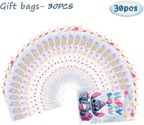 HANISNA For Stitch party gift bags 30PCS, supplies, and decorations. Perfect for cartoon parties, ideal for kids, and great for family events, prizes. in Saudi Arabia