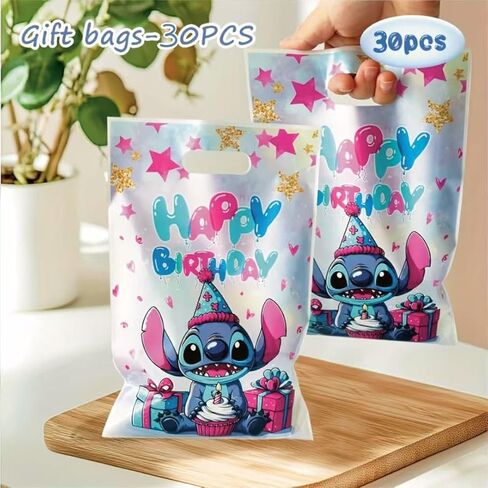 HANISNA For Stitch party gift bags 30PCS, supplies, and decorations. Perfect for cartoon parties, ideal for kids, and great for family events, prizes. in Saudi Arabia