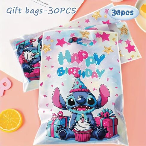 HANISNA For Stitch party gift bags 30PCS, supplies, and decorations. Perfect for cartoon parties, ideal for kids, and great for family events, prizes. in Saudi Arabia