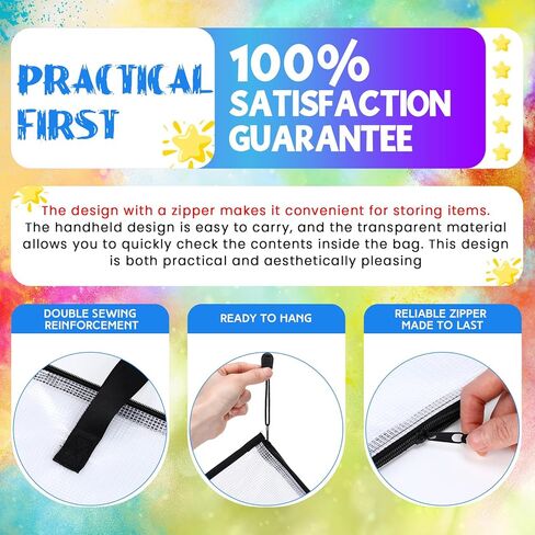 24 x 36 Inches Large Art Portfolio Bag, Portfolio Folder for Artwork with Zipper and Handle, Poster Storage Bag Mesh Folder Organizer for Poster, Scrapbook, Keepsake and Bulletin Board in Saudi Arabia