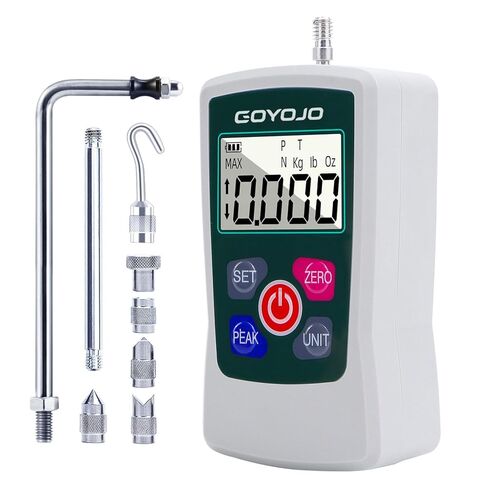 Goyojo Digital Force Gauge عداد الضغط العالي الدقة لوحدات اختبار التوتر والضغط (N ، KG ، LB ، OZ) في الوقت الحقيقي/الذروة/الذروة الأولى مثالية لمكافحة الجودة واختبار المواد (20N) ... in Saudi Arabia