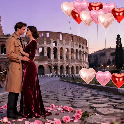 12 قطعة بالونات على شكل قلب 18 بوصة بالونات قلب عيد الحب بالون لتزيين عيد الحب بالون عيد ميلاد اقتراح زينة الزفاف وحفلات الزفاف in Kuwait