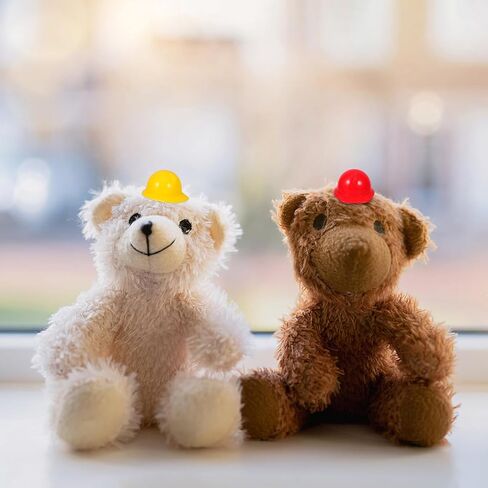 DOITOOL قبعة صلبة صغيرة 40 قطعة 1.57 بوصة خوذات أمان مصغرة لإكسسوارات الدمية كعكة القبعات العالية ديكور البناء in Kuwait