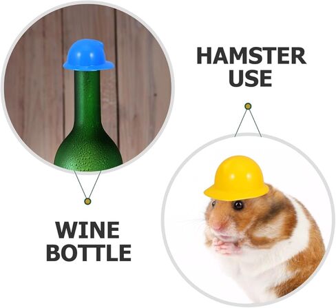 DOITOOL قبعة صلبة صغيرة 40 قطعة 1.57 بوصة خوذات أمان مصغرة لإكسسوارات الدمية كعكة القبعات العالية ديكور البناء in Kuwait