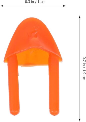 100 قطعة من KICHOUSE 100 قطعة من فرخ الفرخ المزيف على شكل طائر منقار البطة، حشوات فم فرخ الطفل DIY لمستلزمات الدمية البلاستيكية لعيد الميلاد وعيد الفصح in Kuwait