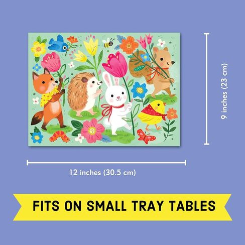Mudpuppy Springtime Parade – 36 Piece Puzzle to Go Featuring an Adorable Easter Animals Parade Perfect Easter Travel Activity for Children Ages 3 and Up in Saudi Arabia