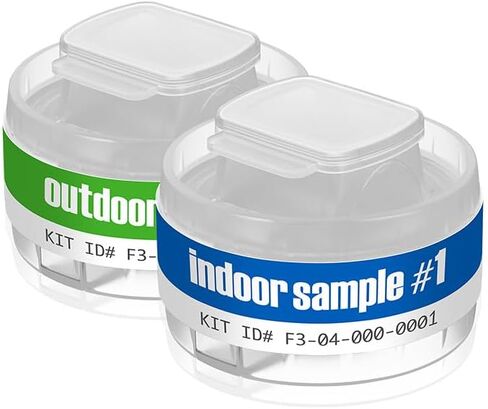 1 ROOM KIT | Test Your Air! Professional Quality Mold Test Kit for Home - All Fees Included - 1, 2 & 3-Room Test Kits & Refills - Reusable BioVac™ Air Sampler - Full Mold Type & Quantity Analysis in Saudi Arabia