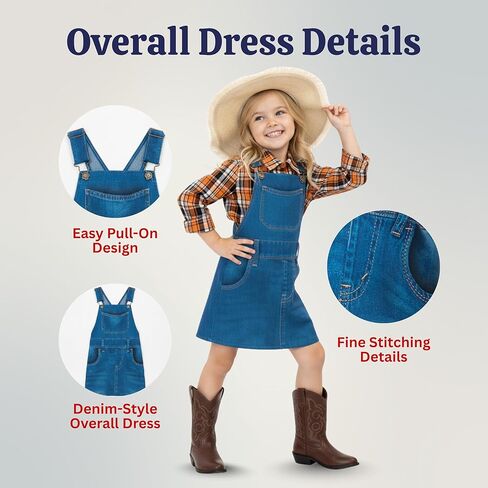 مجموعة أزياء Dress Up America Girls Farmer - ملابس المزرعة الكلاسيكية للأطفال، والأزياء التنكرية، والهالوين، والمناسبات المدرسية in Saudi Arabia