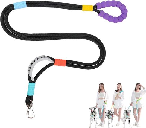 Hands Free Dog Leash,5 Ft Heavy Duty Training Leash, Adjustable Waist & Crossbody Leashes,Heavy Duty Nylon Rope, Double Nylon Rope for Dog Walking Training (Black) in Saudi Arabia
