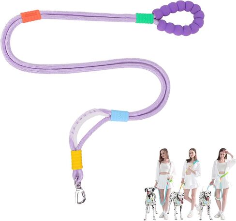 Hands Free Dog Leash,5 Ft Heavy Duty Training Leash, Adjustable Waist & Crossbody Leashes,Heavy Duty Nylon Rope, Double Nylon Rope for Dog Walking Training (Black) in Saudi Arabia