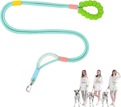 Hands Free Dog Leash,5 Ft Heavy Duty Training Leash, Adjustable Waist & Crossbody Leashes,Heavy Duty Nylon Rope, Double Nylon Rope for Dog Walking Training (Black) in Saudi Arabia
