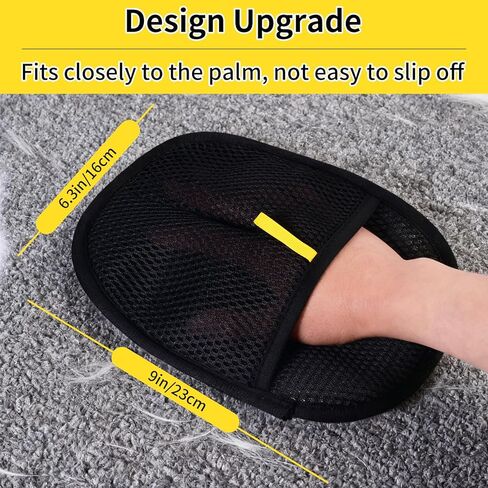 Pet Hair Removal Glove for Cats and Dogs,2PCS Large Magic Brush Tool for Pet Hair Remover,Reusable with Bidirectional Bristles,Pet Hair Remover Tool for Clothing,Couch,Carpet,Car Seat in Saudi Arabia