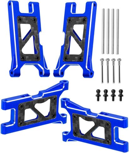 Aluminum Suspension A Arms Upgrades Part for 1/18 LaTrax Teton/LaTrax Desert Prerunner,Front Rear Suspension Arms A-Arms Hops up,Titanium in Saudi Arabia