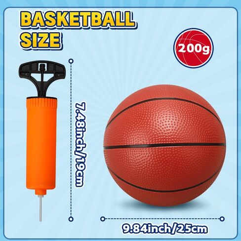 Amarlozn Mini Basketball for Indoor Mini Basketball Hoop, 9 Inch Small Replacement Basketballs Soft Ball for Inflatable Pool, Beach Sandbox Outdoor Play Game Gift Pack for Toddler Kids Adults 5PCS in Saudi Arabia