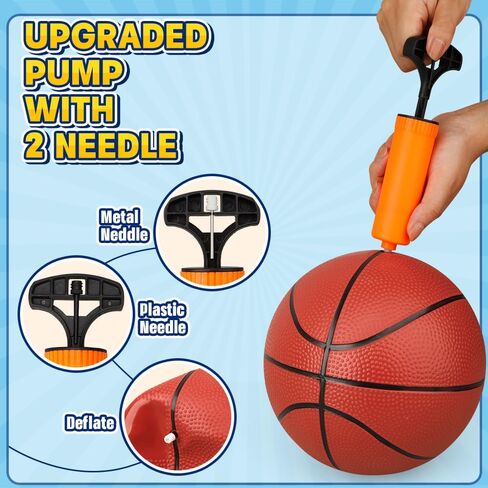 Amarlozn Mini Basketball for Indoor Mini Basketball Hoop, 9 Inch Small Replacement Basketballs Soft Ball for Inflatable Pool, Beach Sandbox Outdoor Play Game Gift Pack for Toddler Kids Adults 5PCS in Saudi Arabia