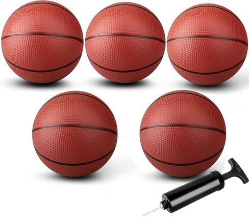 Amarlozn Mini Basketball for Indoor Mini Basketball Hoop, 9 Inch Small Replacement Basketballs Soft Ball for Inflatable Pool, Beach Sandbox Outdoor Play Game Gift Pack for Toddler Kids Adults 5PCS in Saudi Arabia