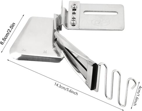 Binding Curve Edge Folder, Overlock Folder Bias Binders Foot for Industrial Sewing Machine Sewing Machine Accessory in Saudi Arabia
