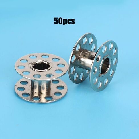 50Pcs Sewing Machine Bobbins for Front Loading 15 Class Machines Prevent Disconnection(Stainless Steel) in Saudi Arabia