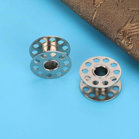 50Pcs Sewing Machine Bobbins for Front Loading 15 Class Machines Prevent Disconnection(Stainless Steel) in Saudi Arabia