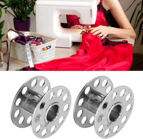 50Pcs Sewing Machine Bobbins for Front Loading 15 Class Machines Prevent Disconnection(Stainless Steel) in Saudi Arabia