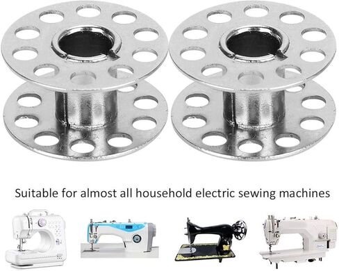 50Pcs Sewing Machine Bobbins for Front Loading 15 Class Machines Prevent Disconnection(Stainless Steel) in Saudi Arabia