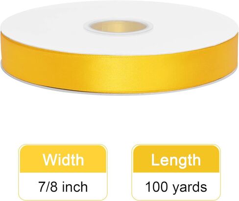 Simplegoal Double Face Pink Satin Ribbon 1/4 Inch X 50 Yards Polyester Pink Fabric Ribbon for Crafts Flower Bouquet Sewing Arts Wedding Party Decoration in Kuwait