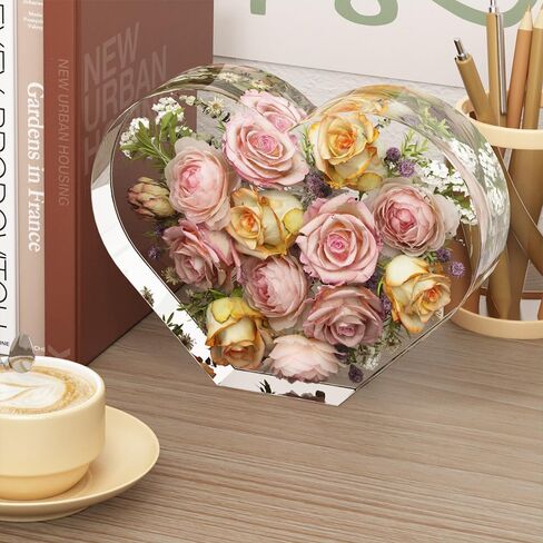 Large Heart Shape Resin Molds, 10 Inch 7 Inch Heart Shaped Silicone Molds for Epoxy Resin Wedding Bouquet Flower Preservation Bookends Home Decors in Saudi Arabia