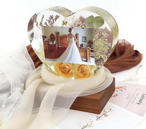 Large Heart Shape Resin Molds, 10 Inch 7 Inch Heart Shaped Silicone Molds for Epoxy Resin Wedding Bouquet Flower Preservation Bookends Home Decors in Saudi Arabia