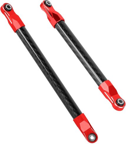 RC Brace Tube w/Ball Cup Upgrades Part for 1/8 Kraton/Notorious 6S BLX,Carbon Fibre Brace Tube & 7075 Aluminium Ball Cup & Balls,Replace #ARA320501#ARA320762#ARA320763,Red in Saudi Arabia