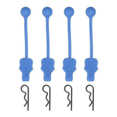 MECCANIXITY 4 Pcs 1.4mm RC Body Clips with Pull Tabs, 45-Degree Bent Stainless Steel Car Clips for 1/8 1/10 Scale Model RC Car Truck Crawler Shell Replacement (Orange & Black in Saudi Arabia