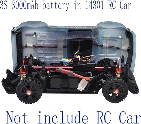 Blomiky 1 Pack 11.1V 3S 3000mAh 33.3Wh Lithium-Polymer T Plug Battery with XT60 Converter and Cables for Some 1/8 1/10 1/12 1/14 Scales Reomte Control Vehicles Tucks / 3S 3000mAh T 1 in Saudi Arabia