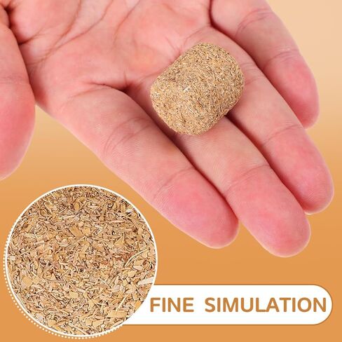 Angoily مصغرة القش بالة نموذج الملحقات 4 قطع صغيرة جولة بالات القش لدمى مزرعة المشهد الديكور لعبة بالات للحزب الغربي عيد الميلاد الخريف الحصاد in Kuwait