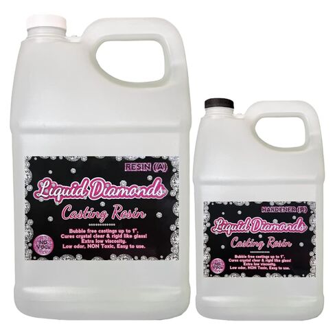Liquid Diamonds Casting Epoxy Resin 1.5 Gallon kit Non Toxic FDA Compliant in Saudi Arabia