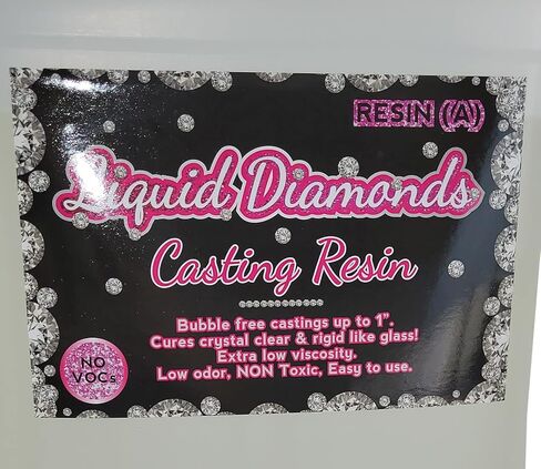 Liquid Diamonds Casting Epoxy Resin 1.5 Gallon kit Non Toxic FDA Compliant in Saudi Arabia