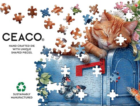 Ceaco - Tom Wood - Cat Nap - 500 Piece Jigsaw Puzzle - Relaxing and Fun Activity for Adults in Saudi Arabia