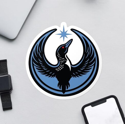 Rebel Loon Minnesota Anti-Fascism Sticker – Vinyl Decal for Water Bottles, Laptops, Tablets 5.5" (Sticker) in Saudi Arabia