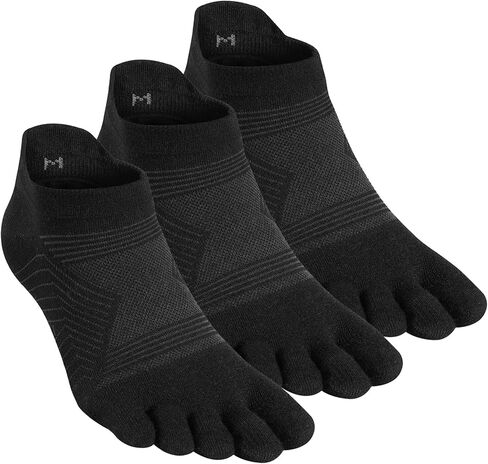جوارب Coolmax Toe للنساء والرجال بدون عرض منخفض القطع عالية الأداء 5 أصابع للجري جوارب رياضية فتل 3 عبوات in Kuwait