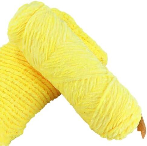 Soft Chenille Yarn Knitting Yarn Crochet Ball Craft Multi Colors, Ideal for Beginners Crafts Peacock Blue in Saudi Arabia