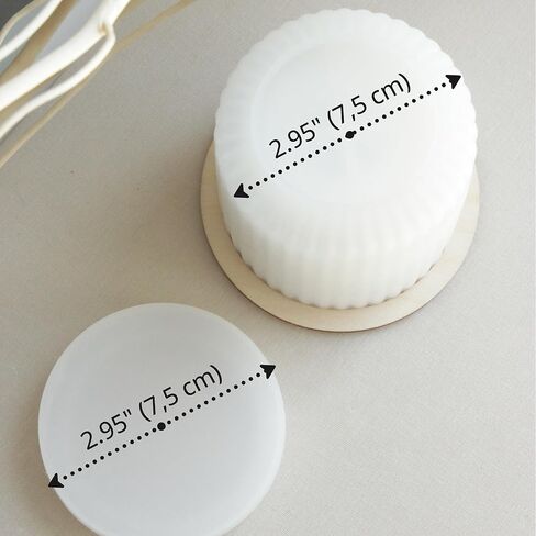 Silicone Jar Molds with Lids & Wooden Rings – Set of 2 Candle Jars for Plaster, Cement & Resin – Perfect Smooth Containers for Candle Making & Home Décor - Form Me™ in Saudi Arabia