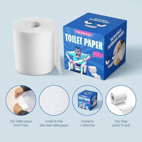 Realistic Fake Toilet Paper Prank Novelty - DIY Fusible Interfacing for Sewing, Quilting, Clothing Crafts, Costume Props & Humorous Gifts in Saudi Arabia