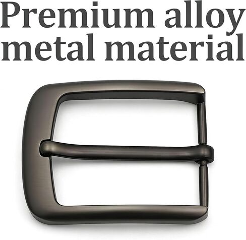 1.5-Inch (38-40 mm) Square Belt Buckle – Single-Prong Metal Replacement for Leather Belts in Saudi Arabia