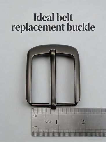 1.5-Inch (38-40 mm) Square Belt Buckle – Single-Prong Metal Replacement for Leather Belts in Saudi Arabia