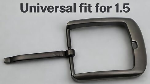 1.5-Inch (38-40 mm) Square Belt Buckle – Single-Prong Metal Replacement for Leather Belts in Saudi Arabia